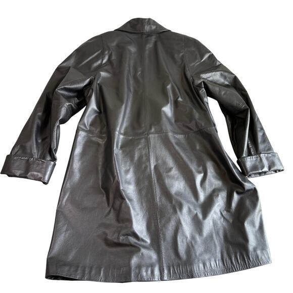 Preston & York Black Genuine Leather Jacket - Size Large - Picture 2 of 7